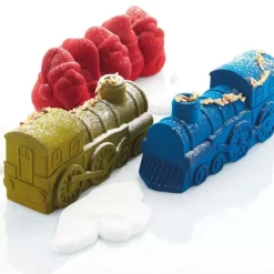 Online Cerf Dellier Moule A Bûche Silicone Train Pavoni