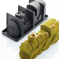 Online Cerf Dellier Moule A Bûche Silicone Train Pavoni