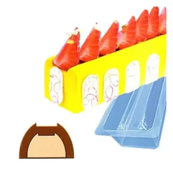 Hot Cerf Dellier Moule A Bûchette Fond Plat En Pvc (X 12)