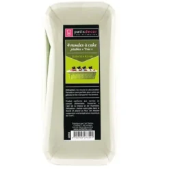Sale Cerf Dellier Moule A Cake Jetable Vert A Pois (X4)