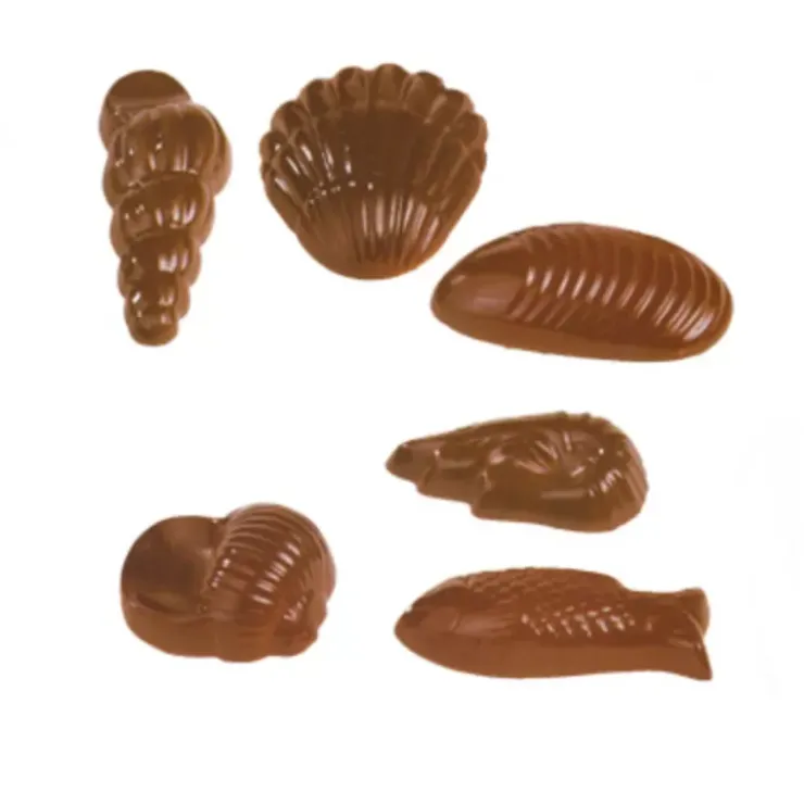Outlet Cerf Dellier Moule A Chocolat Fruits De Mer