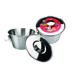 New Cerf Dellier Moule A Flan Avec Couvercle Inox 16 Cm