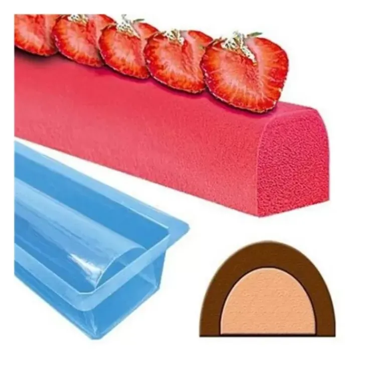 Cerf Dellier Moule A Insert Rond Pour Bûche En Pvc (X 12)