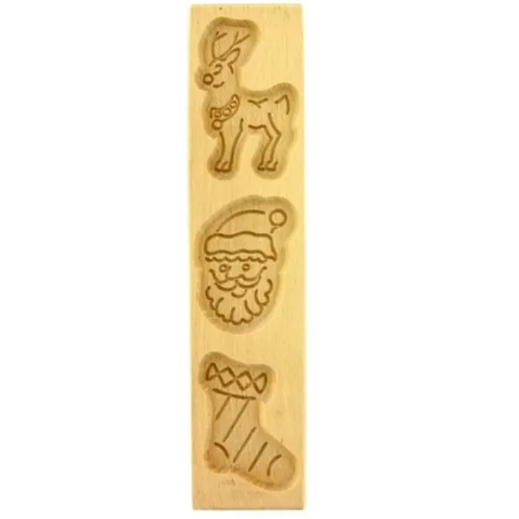Sale Cerf Dellier Moule A Speculoos En Bois Noël