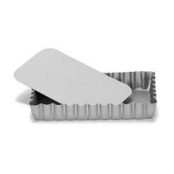 Best Cerf Dellier Moule A Tartelette Antiadhesif Rectangulaire Avec Fond Amovible