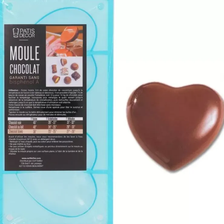 Online Cerf Dellier Moule Coeurs Lisses 10 Cm