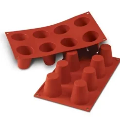 Cerf Dellier Moule Silicone 8 Babas 5,5 Cm