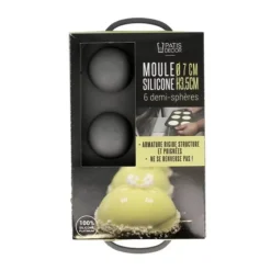 Hot Cerf Dellier Moule Silicone 6 Demi-Spheres 7 Cm Patisdecor