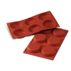 Sale Cerf Dellier Moule Silicone 6 Flans 8 Cm