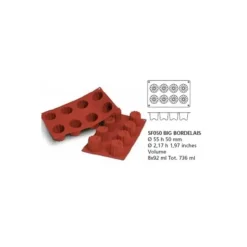 Hot Cerf Dellier Moule Silicone 8 Grands Canneles Bordelais