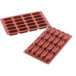 Cerf Dellier Moule Silicone 20 Mini Desserts Ovales