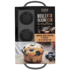 Hot Cerf Dellier Moule Silicone 6 Muffins 7 Cm Patisdecor