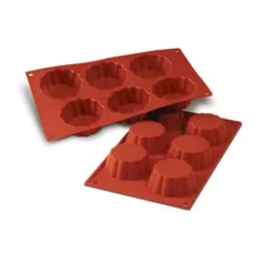 Outlet Cerf Dellier Moule Silicone 6 Petites Brioches