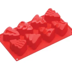Hot Cerf Dellier Moule Silicone 8 Sapins De Noël