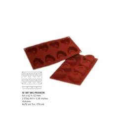 Discount Cerf Dellier Moule Silicone 8 Savarins Coeurs