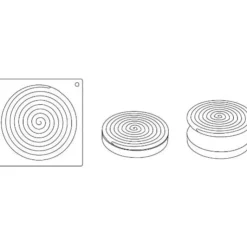 Sale Cerf Dellier Moule Silicone Ipnosi Grand Pavoni