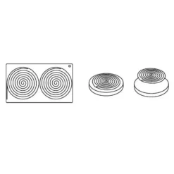 Hot Cerf Dellier Moule Silicone Ipnosi Moyen Pavoni