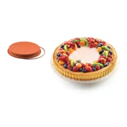 Discount Cerf Dellier Moule Silicone Tourtiere Cannelee 26 Cm