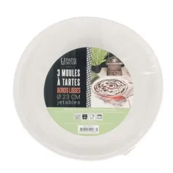 Cerf Dellier Moules À Tartes Jetables 23 Cm Patisdecor (X3)