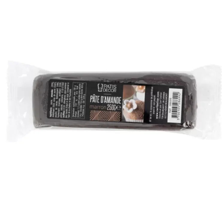 Hot Cerf Dellier Pate D'Amande Marron Patisdecor 250 G