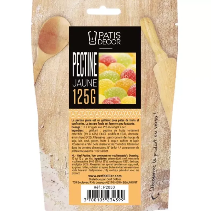 New Cerf Dellier Pectine Jaune Patisdecor 125 G