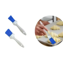 Outlet Cerf Dellier Pinceau Plat Bleu Fleure Manche Plastique