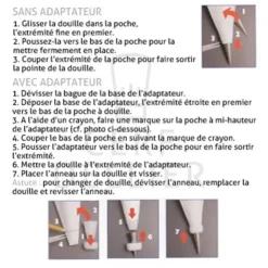 New Cerf Dellier Poche A Douilles Jetable Pme (X12)