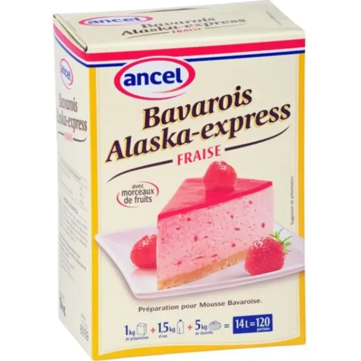 New Cerf Dellier Preparation Bavarois Fraise Alaska Express 1 Kg
