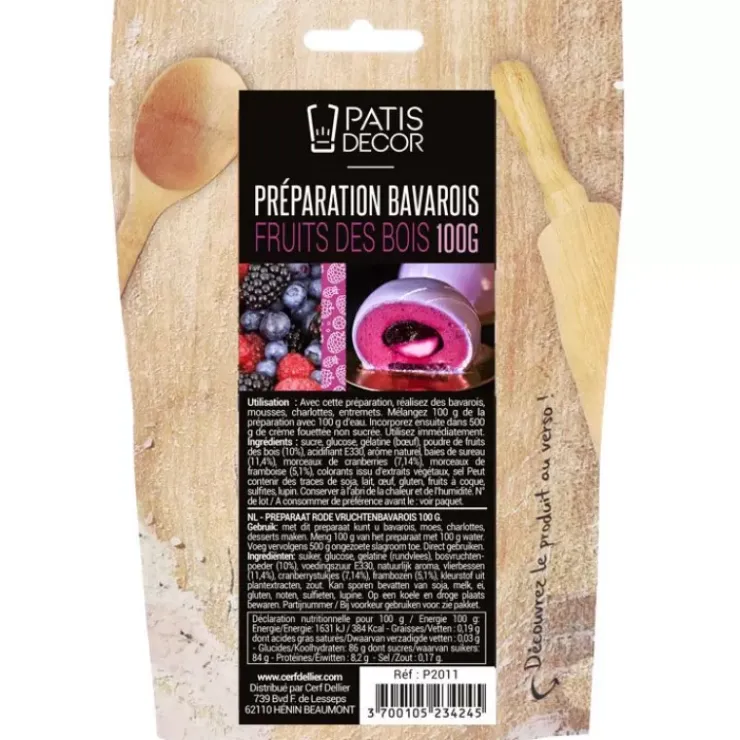 Online Cerf Dellier Preparation Bavarois Fruits Des Bois Patisdecor