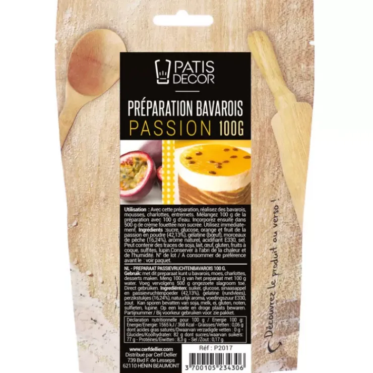 Clearance Cerf Dellier Preparation Bavarois Gel Passion Patisdecor