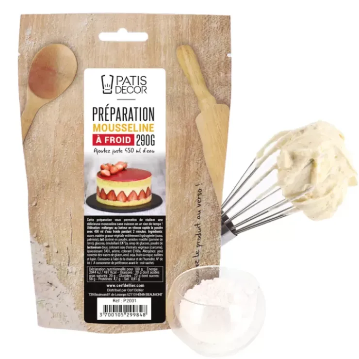 Best Cerf Dellier Preparation Mousseline A Froid Patisdecor 290 G