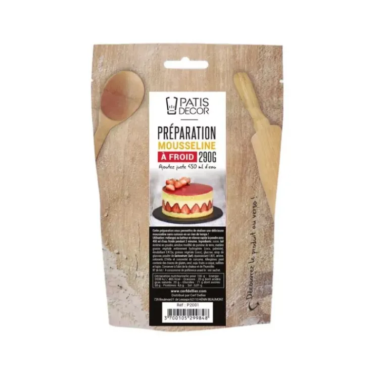 Best Cerf Dellier Preparation Mousseline A Froid Patisdecor 290 G