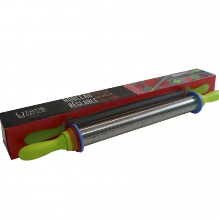 Best Cerf Dellier Rouleau Reglable Et Gradue Inox Patisdecor