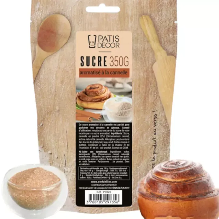 Online Cerf Dellier Sucre Aromatisé A La Cannelle Patisdecor 350 G