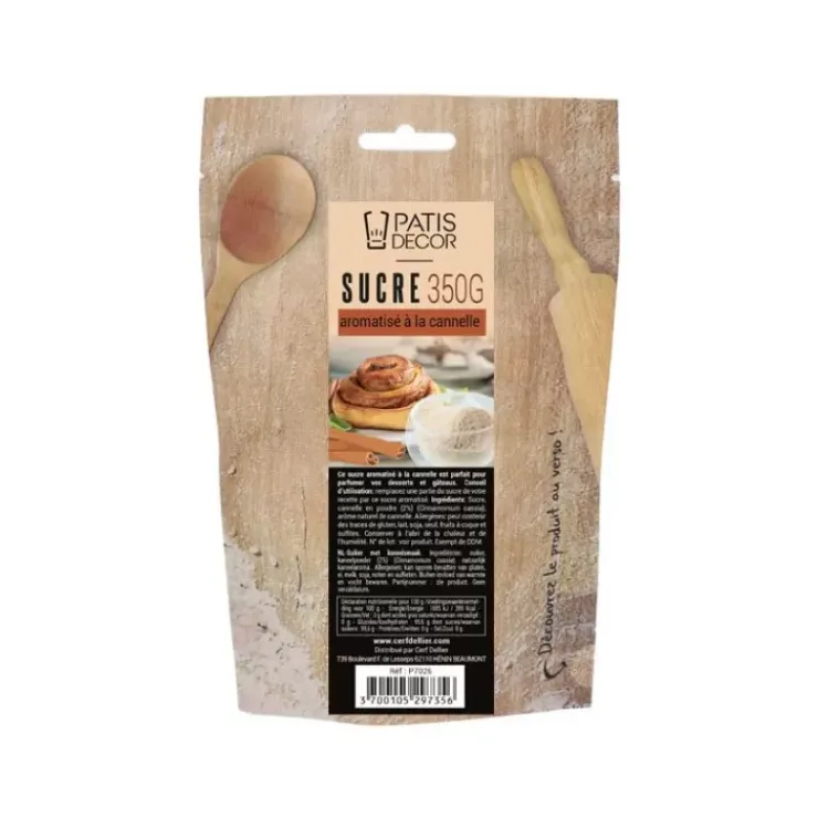 Online Cerf Dellier Sucre Aromatisé A La Cannelle Patisdecor 350 G
