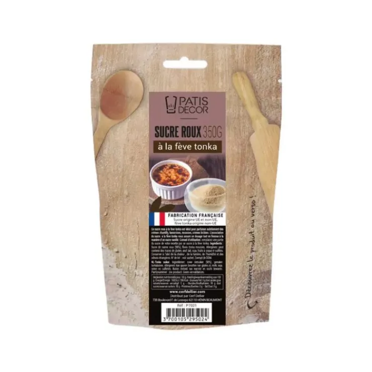 Clearance Cerf Dellier Sucre Roux A La Feve Tonka Patisdecor 350 G