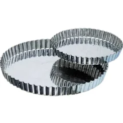 Hot Cerf Dellier Tourtiere Cannelee En Fer Blanc