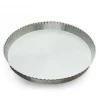 Hot Cerf Dellier Tourtiere Ronde Cannelee Fixe Alu 26 Cm Gobel